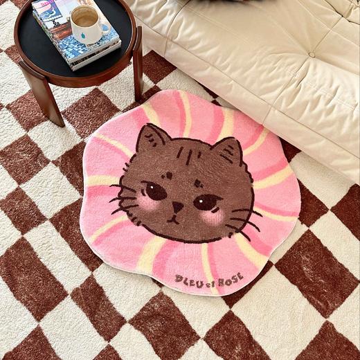 BLEU et ROSE【Bagel Cat】毛绒地毯 商品图3