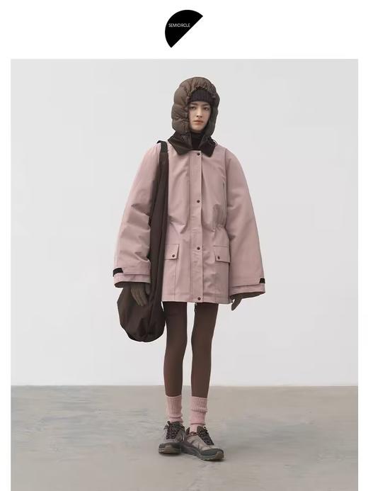 半圆/D24402684/科技高密防风保暖工装夹克羽绒服 商品图1