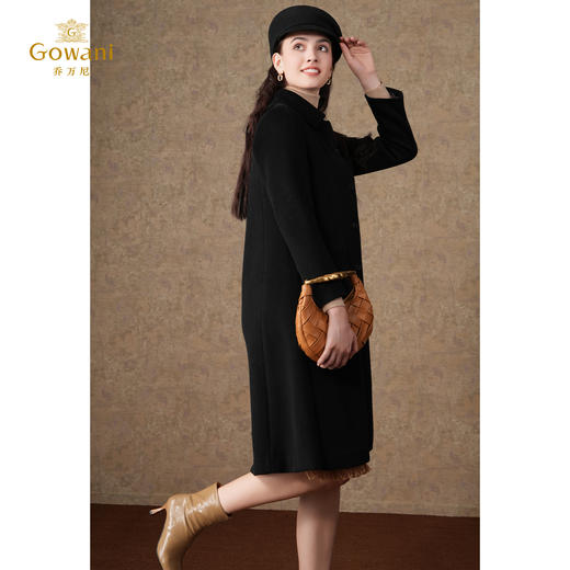 【100%绵羊毛】乔万尼冬绵羊毛大衣中长款呢子外套EI4A530 商品图5