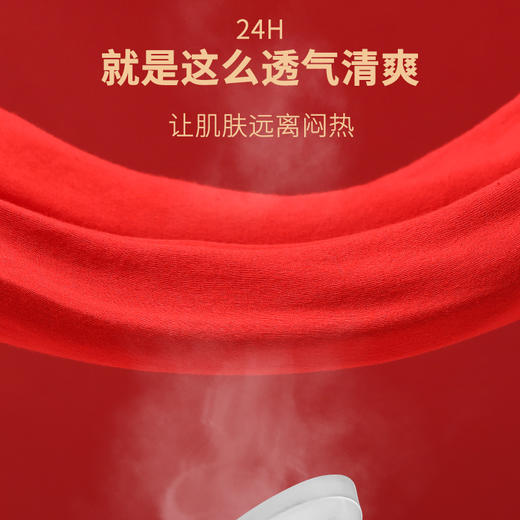 丁摩 本命年红内裤男士纯棉属龙年大红色平角裤结婚透气男生短裤衩5ZF-3066 商品图2