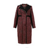 【伯妮斯茵】红色千鸟格粗纺呢料大衣-163C172-《比莫贝卡特岩画》-《艺术发轫》 商品缩略图2