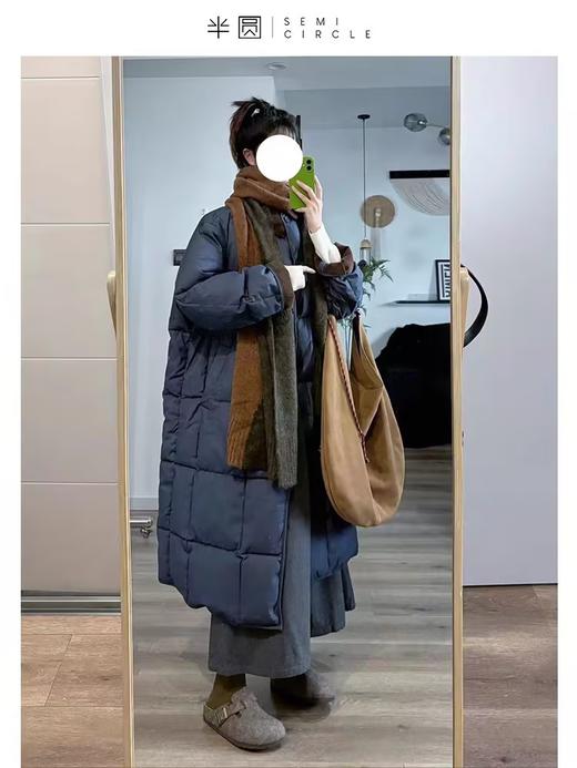 半圆/D22404438/超长款超厚加厚过膝羽绒服 商品图2