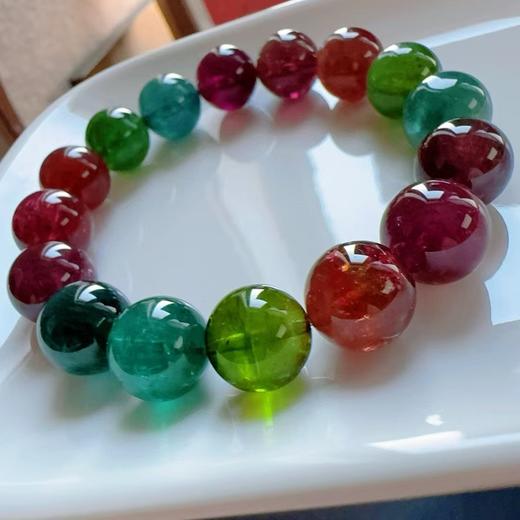 12mm单圈彩虹碧玺手串 商品图3