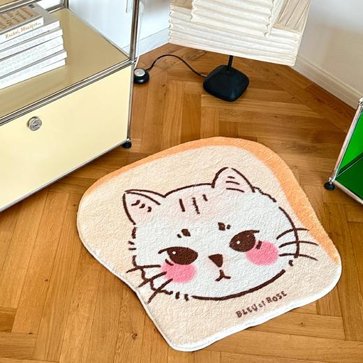 BLEU et ROSE【Bagel Cat】毛绒地毯 商品图2