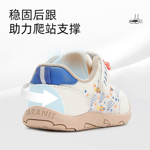 泰兰尼斯春季新款童鞋步前鞋男童婴儿鞋防滑软底女宝宝透气宝宝鞋  T01B5A6136 商品图1