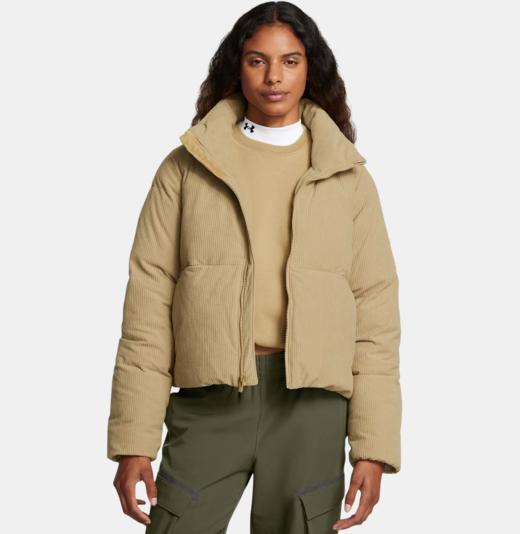 【2026新年冬装好礼】【商品热卖中，如无货将做自动退款】
安德玛女子UA Limitless热冬系列灯芯绒羽绒夹克1384652-263 商品图0