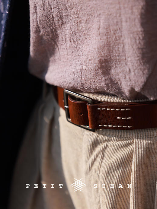 PETIT SCHAN小闪 ACC#014 Tree bone 树骨 意大利进口植鞣树膏牛皮复古皮带 商品图1