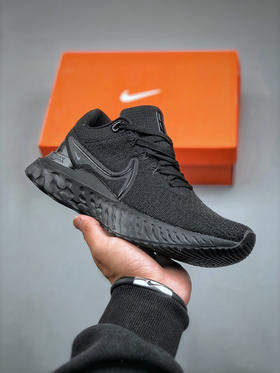 秋冬特惠💰330 真标版本 # Nike React Infinity Run Flyknit 3 Premium "Triple Black" 瑞亚无限3代系列泡棉颗粒针织超轻量慢跑