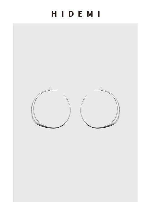 HIDEMI 简约不规则圆弧形耳环 商品图5