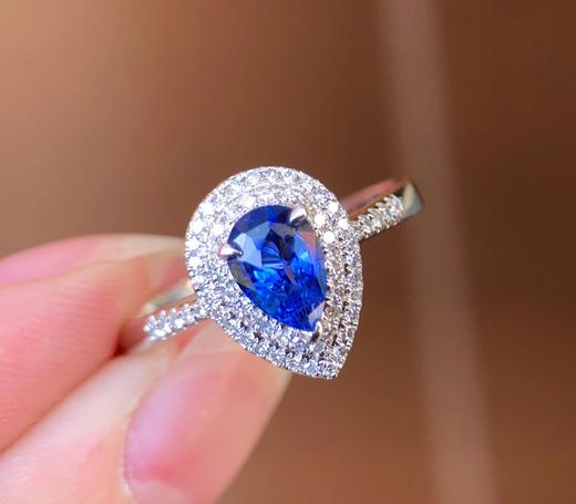 1.064ct刻面蓝宝石戒指 商品图1