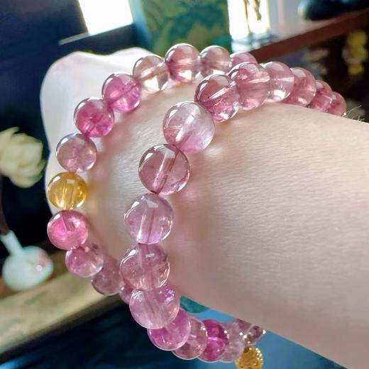 7mm-8mm多圈粉碧玺手链 商品图4
