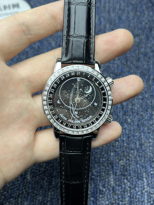 PP百达翡丽星空6104天月款日内瓦苍穹系列 男士腕表 你可想象把星空佩戴在腕上吗？ 商品图1