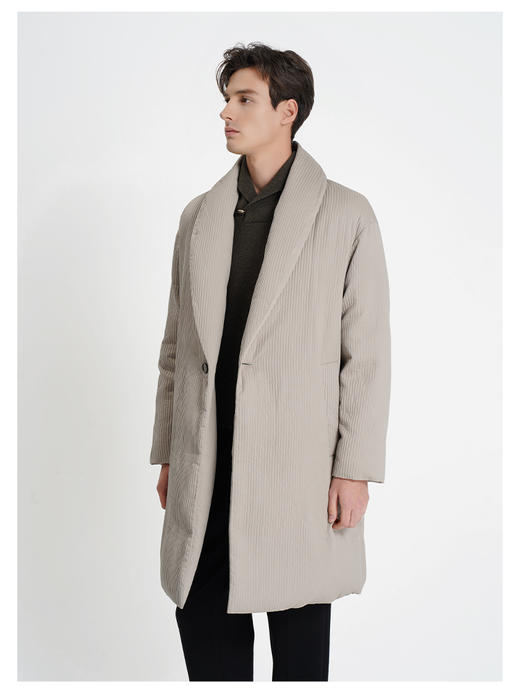 callisto大师系列驼色白鹅绒羽绒服 商品图3