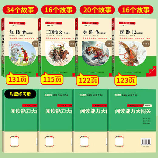 学习任务群阅读快乐读书吧五年级西游记水浒传三国演义红楼梦中国民间非洲民间故事欧洲民间故事 商品图4