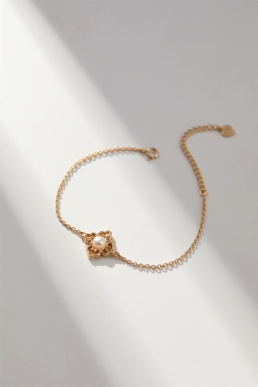 pearl moments珍刻  万事如意 四叶草（珍珠）手链 商品图2