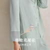桑蚕丝鸢尾贴布绣】重磅真丝睡衣女100%桑蚕丝衣裤套家居服金三塔  YSFFA208 商品缩略图1