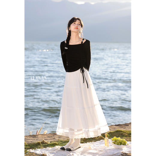 鹿向南「梦境幻想」气质a字半身裙 商品图1