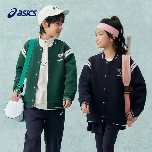 【商场同款】Asics/亚瑟士童装2025年春季新款三明治保暖防风外套 商品图0