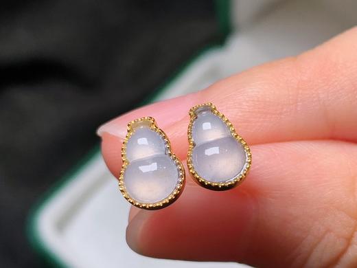 葫芦翡翠耳钉 商品图1