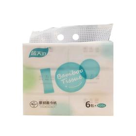 蓝天边厚韧面巾纸6包【21002828】