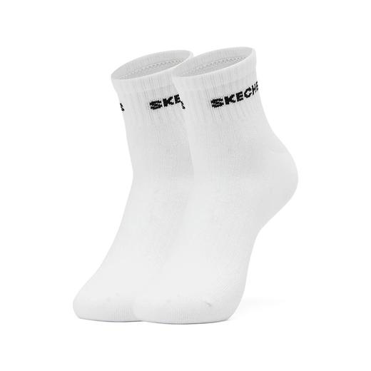 元旦超值抢购 Skechers/斯凯奇 白色一组两双 缤纷休闲系列男女抗菌短筒简约百搭袜 L422U151 介意勿拍，无质量问题不退不换 商品图0