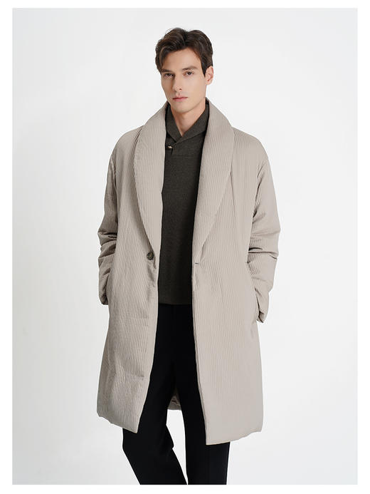 callisto大师系列驼色白鹅绒羽绒服 商品图2