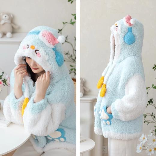 苏苏姐家亲子绒绒毛衣手工diy编织钩针棒针亲子毛线团材料包 商品图2