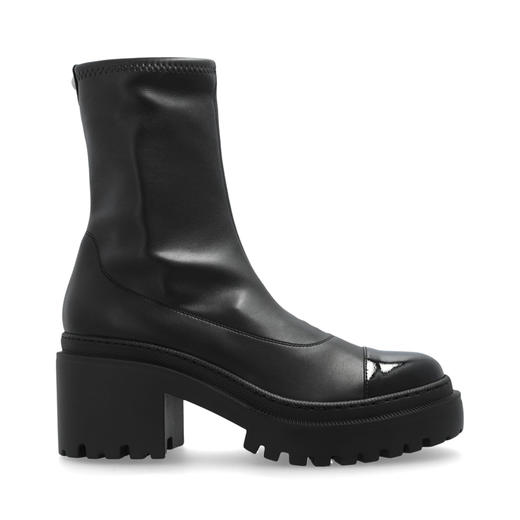 Giuseppe Zanotti 女士拉链皮革高跟靴 黑色 I470002001 商品图0