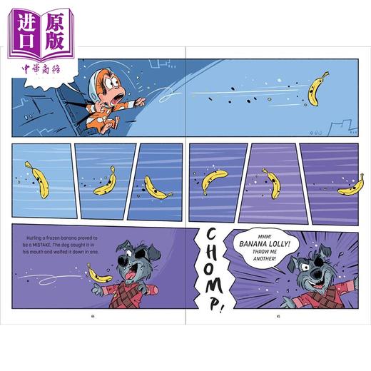 【中商原版】大卫威廉姆斯 星际猩猩 David Walliams Astrochimp 英文原版 全彩漫画故事绘本 动物太空冒险故事 进口儿童读物 商品图1