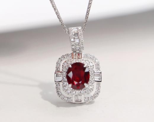 1.13ct刻面红宝石吊坠 商品图1