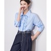【高货wl】全新升级【铂金会员257/天猫339/差价82】(21239) 洛诗琳2025春季高级感气质时尚翻领简约通勤荷叶边衬衫女 商品缩略图3