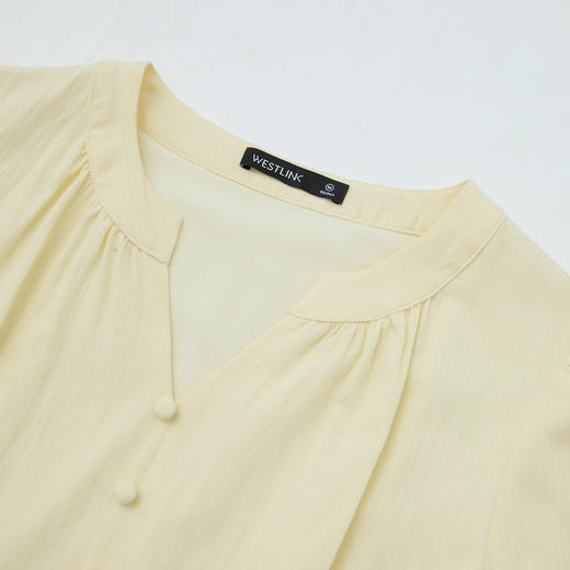 法式浪漫气质温柔蝴蝶结收腰长袖连衣裙女2025蛋糕裙V0450189 商品图5