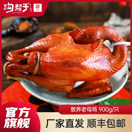 【沟帮子】沟帮子尹家熏鸡 散养老母鸡900g 东北特产卤味熟食 中华老字号 商品图0