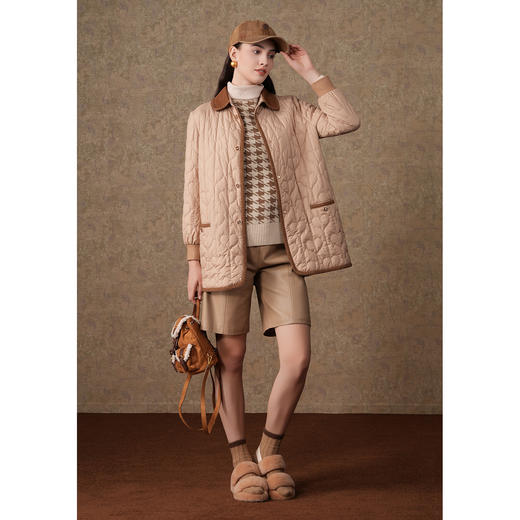 乔万尼新品棉服减龄撞色小香风设计ET4T023 商品图2