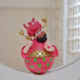 《四喜财神》20cm红绿波点