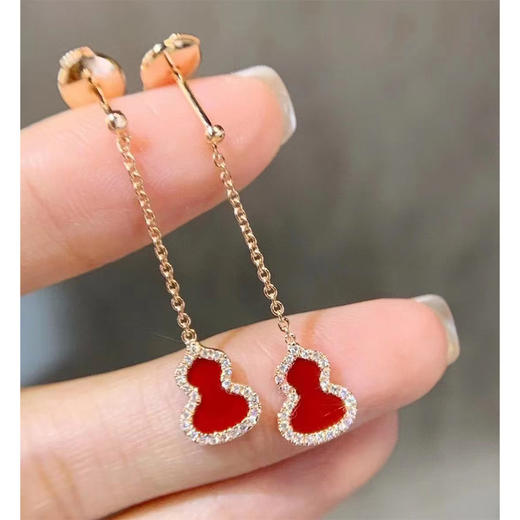 【活动商品，不退不换】可可推荐 福禄双全 麒*麟葫芦系列 耳环|项链|手链 匠心工艺 精致高级 商品图9