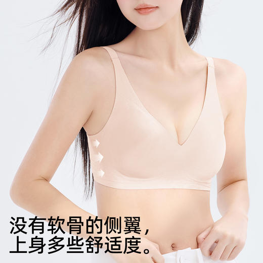 【舒适无痕多款可选】熳洁儿 果冻条软支撑文胸舒适亲肤透气AB杯23261552/22261507 商品图3