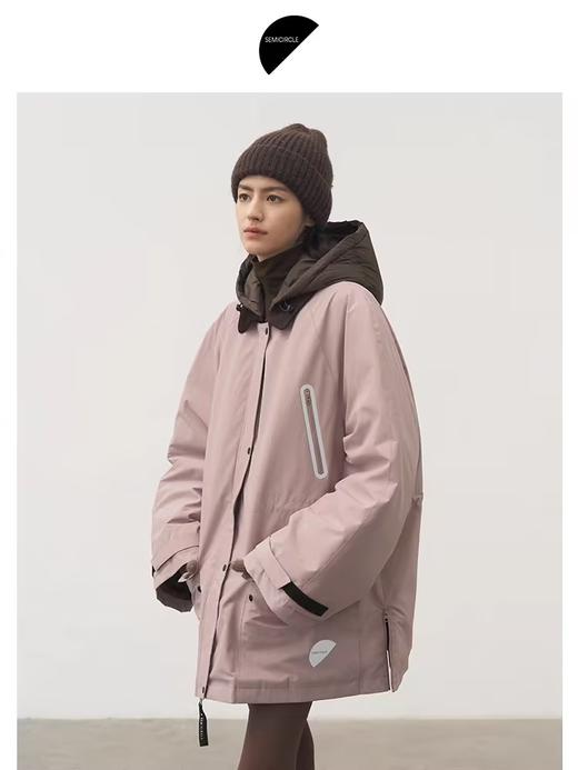 半圆/D24402684/科技高密防风保暖工装夹克羽绒服 商品图0