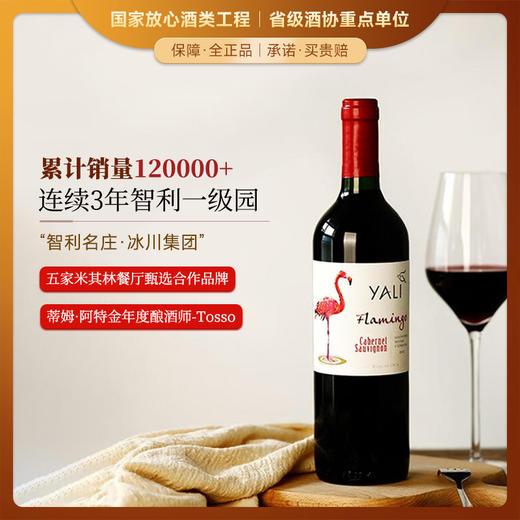 【连续3年智利一级庄】火烈鸟赤霞珠干红葡萄酒 智利中央山谷产区 商品图0