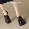 ZHR则则复古法式小皮鞋2024新款英伦乐福鞋厚底单鞋jk女鞋一脚蹬 商品缩略图7