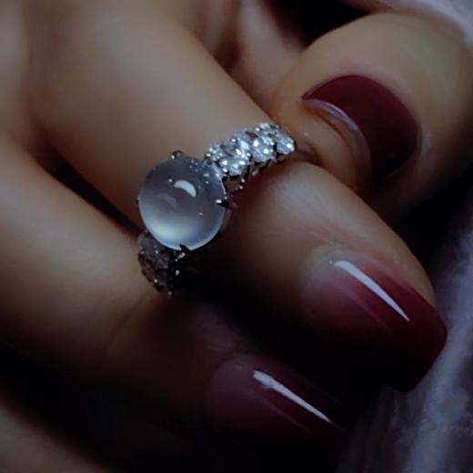 “满目星河”2号18k镶嵌翡翠戒指 商品图3