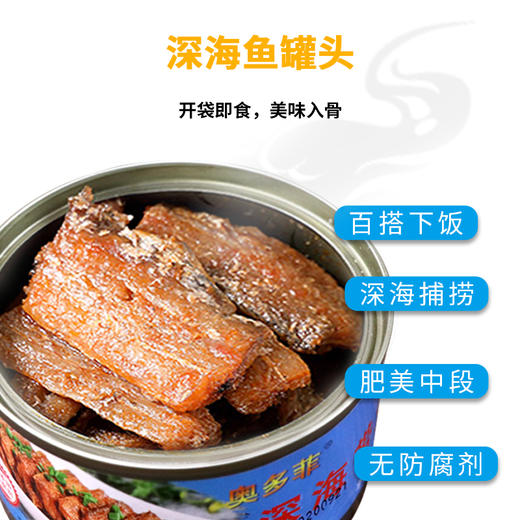奥多菲深海带鱼罐头150克*20罐 商品图0