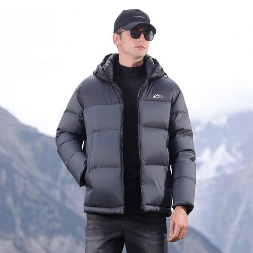 【新国标90白鸭绒】90绒子蓬松白鸭绒 连帽羽绒服男加厚保暖冬季面包外套短款 商品图6