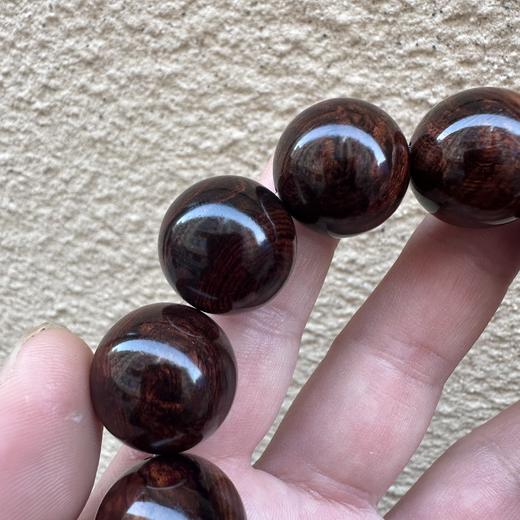 【青山特惠】收藏级 2.0*12颗沉水 海黄紫油梨 水波纹老料手串 h4 商品图1