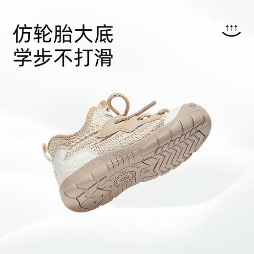 泰兰尼斯春季新款男宝宝学步鞋包头软底儿童鞋女童轻便运动机能鞋  T01T5A6164 商品图4