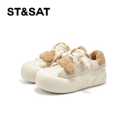 星期六休闲拼色厚底嘭嘭面包鞋SSC411DEP8 商品图11