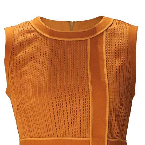 【伯妮斯茵】驼色连衣裙-163S103--《比莫贝卡特岩画》-《艺术发轫》 商品图3