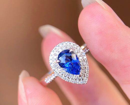 1.064ct刻面蓝宝石戒指 商品图0