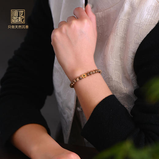 天然达拉干沉香手串 5.6mm*32颗 SP8960 商品图1