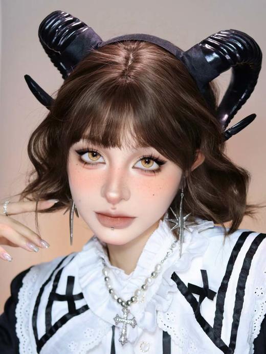 puppbuli 半年抛美瞳 封尘雪影 直径14.2mm着色13.6mm 商品图2